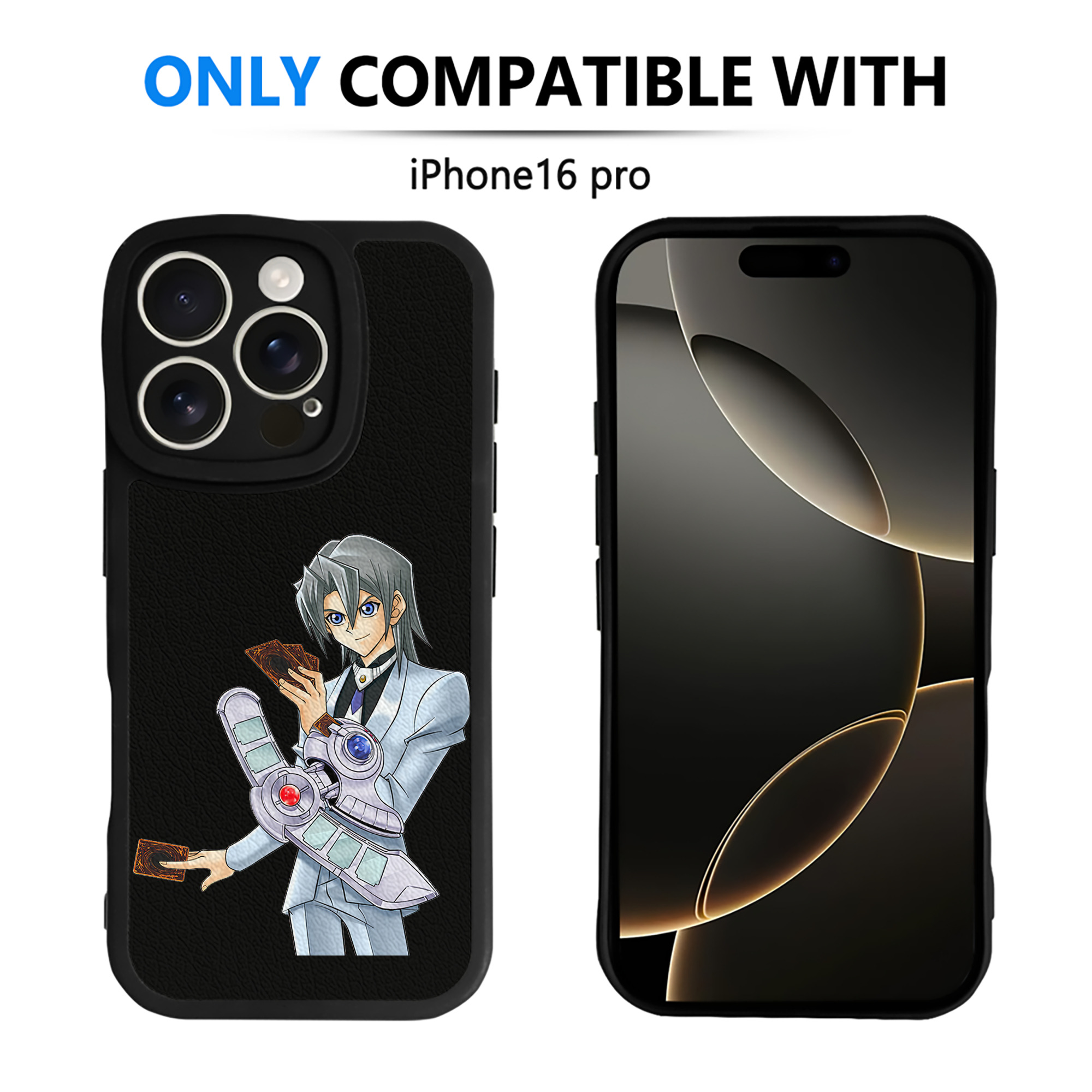 遊☆戯☆王 Yu-Gi-Oh! 【iPhone 16シリーズ対応】シリコンスマホケース（レザー調） 材質：シリコン